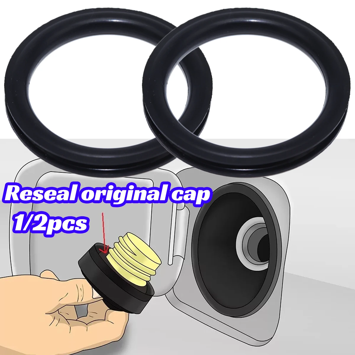Tank O-Ring Seal - 1/2 buah segel tutup tangki untuk