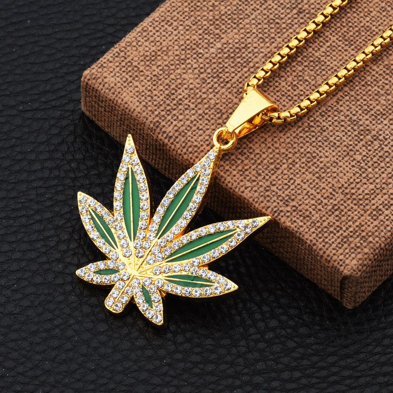 Dry Herb Vaping Accessories - Kalung Liontin Gulma Berlian Imitasi Kalung