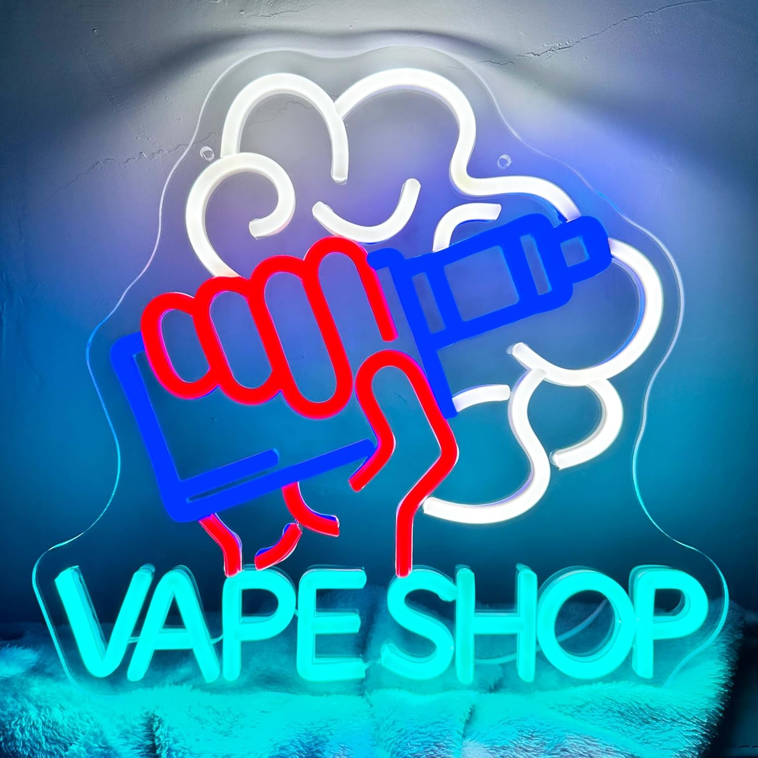 Vaping Store - Vape Shop lampu Neon LED, tanda