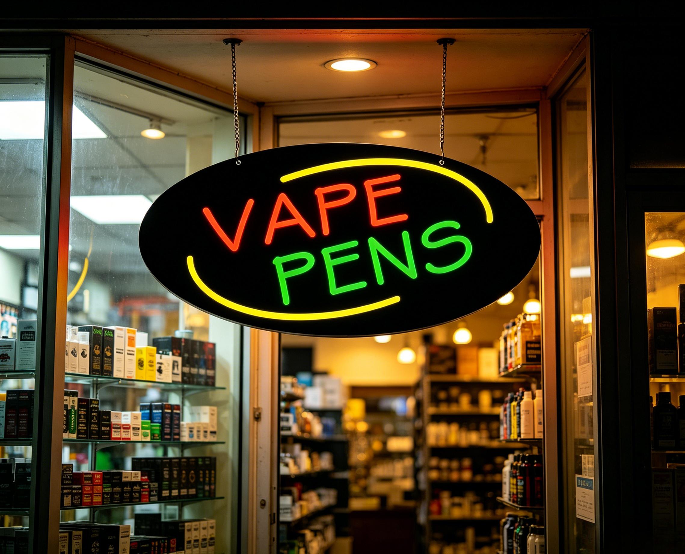 Lampu LED Neon Sign Vape Pens  - Vaping Store ulasan dan harga