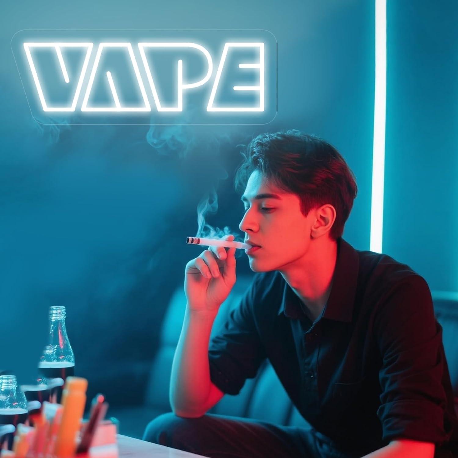 Lampu LED Neon Sign VAPE USB D - Vaping Store ulasan dan harga