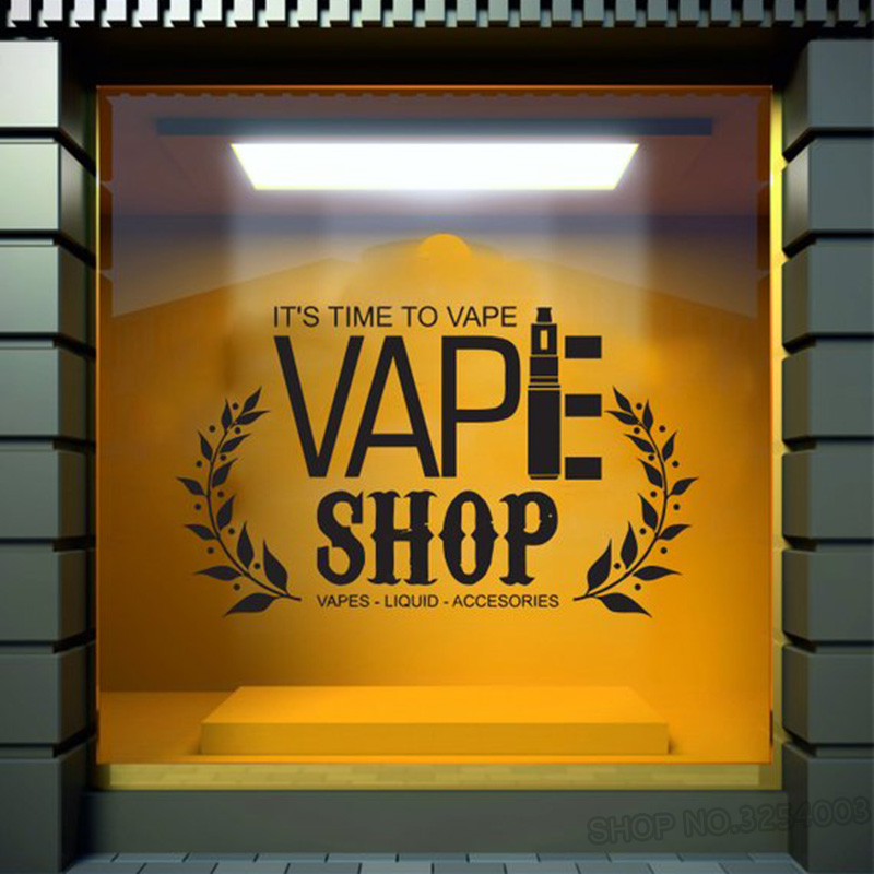 Vape Shop Words Wall Decal Win - Vaping Store ulasan dan harga