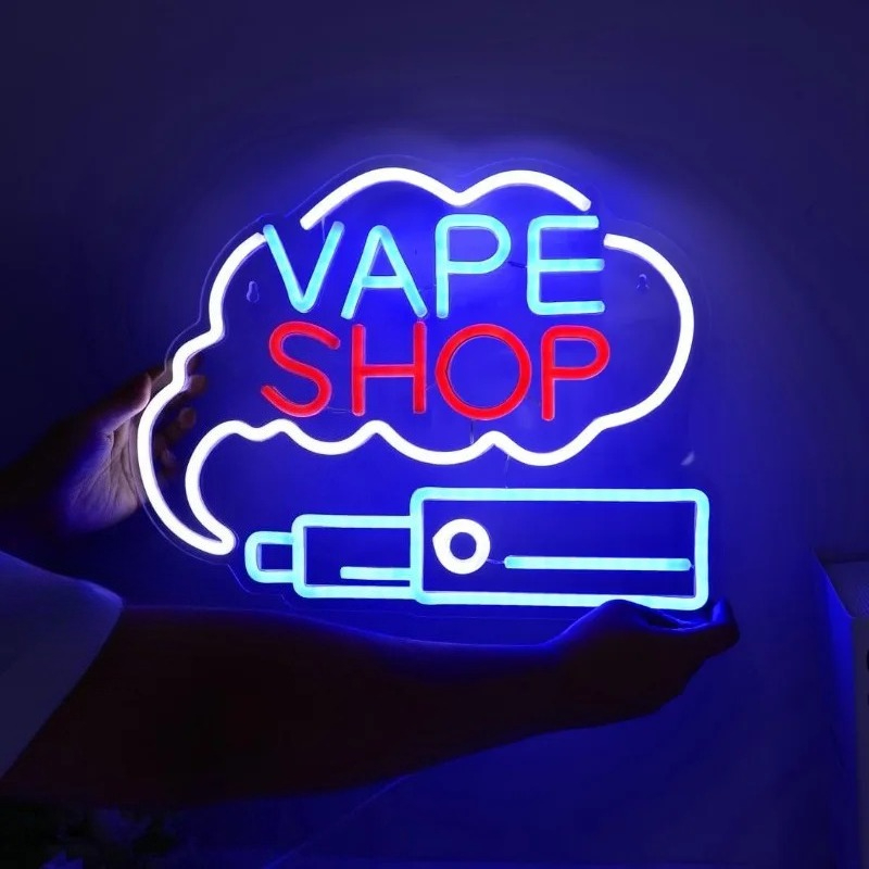 Tanda Neon LED VAPE SHOP Asap  - Vaping Store ulasan dan harga