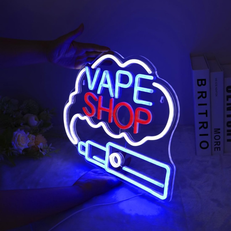 LED VAPE SHOP Tanda Neon Asap  - Vaping Store ulasan dan harga
